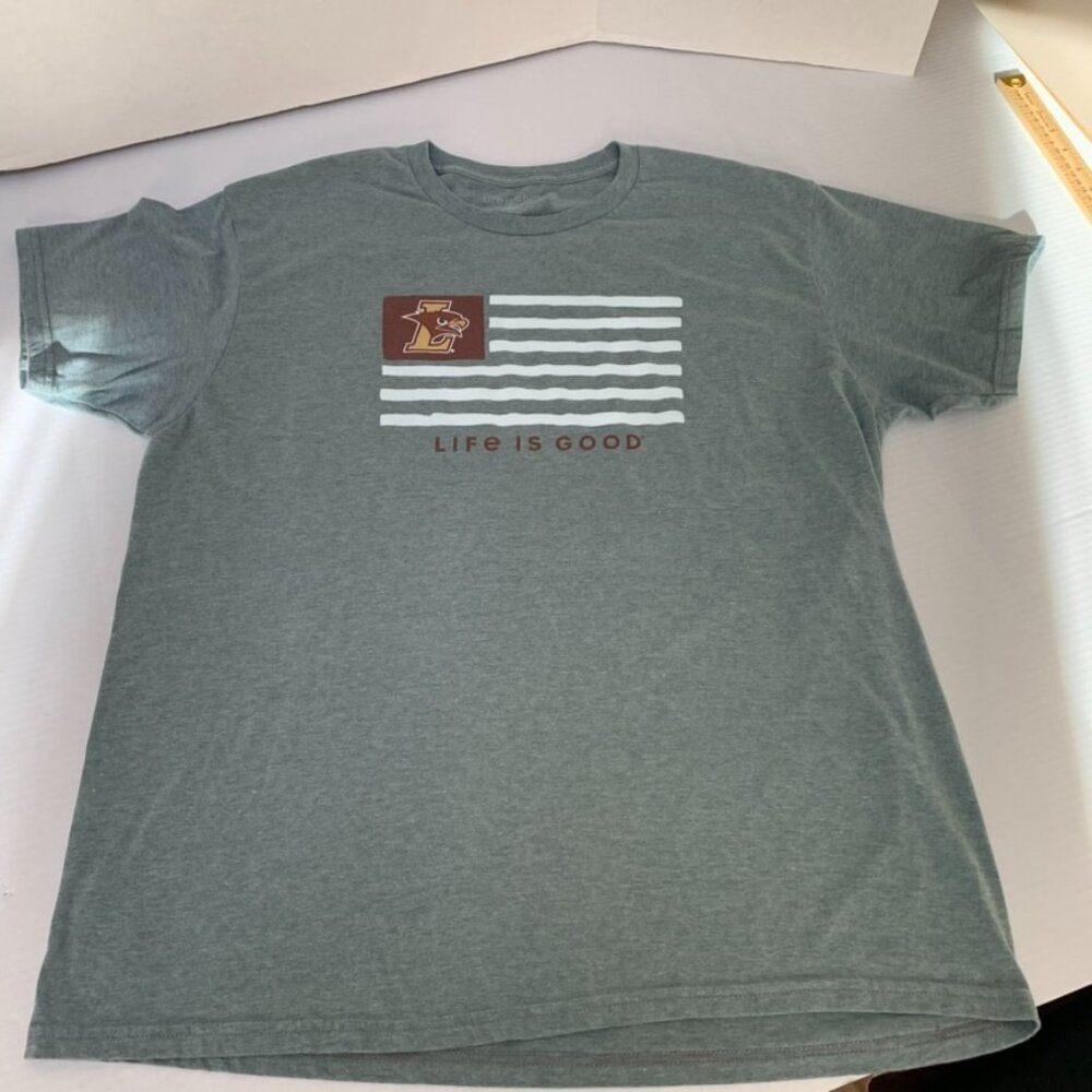 Life is Good Lehigh University Gray T Shirt Size XL Mens Womens
